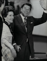 1976 Press Photo Ronald Reagan, Spokane