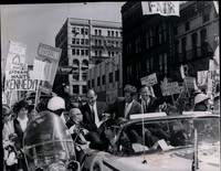 1963 Press Photo Sen John Kennedy campaigns in Spokane in 1949