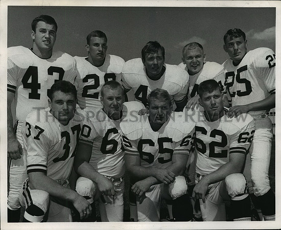 1966 Press Photo Football College Group
