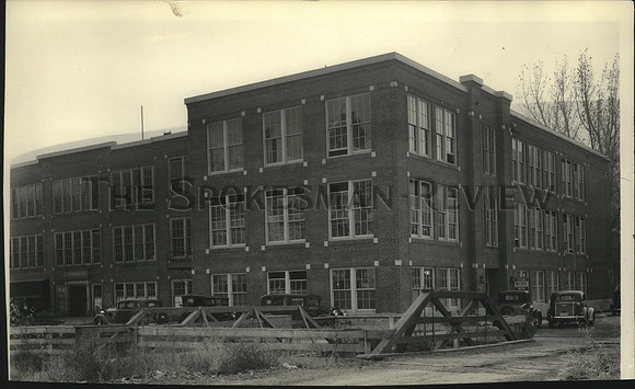 1936 Press Photo Exterior View of Pomeroy High School in Pomeroy, Washington