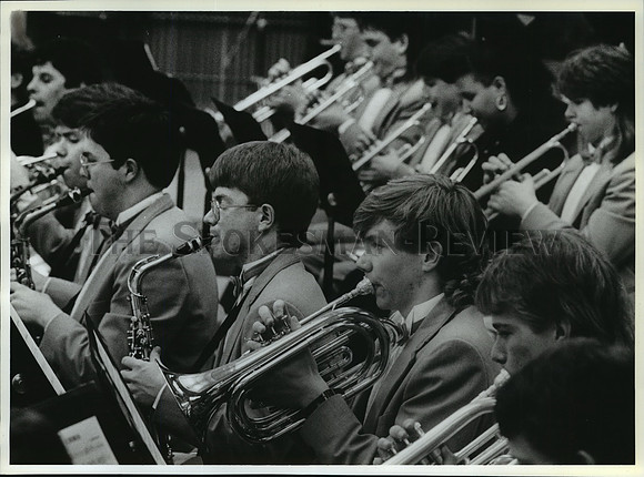 1989 Press Photo Lewis & Clark  High School Concert Band