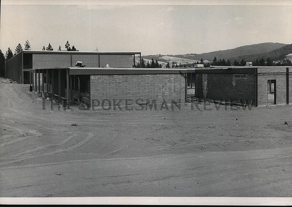 1962 Press Photo The nearly completed Joel E. Ferris High School