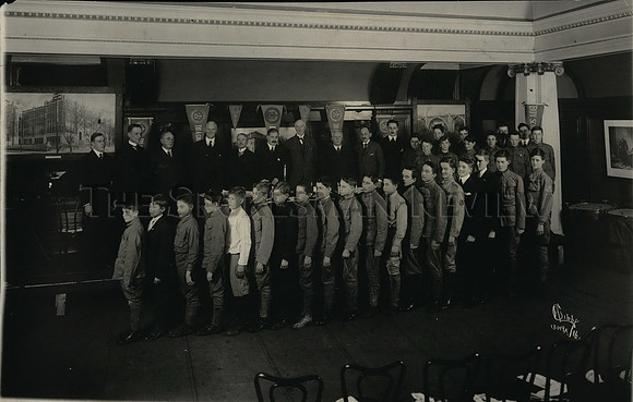 1938 Press Photo Boy Scouts W Edgar Wylie, Henry M Hart, JF Saylor, CM Fassett