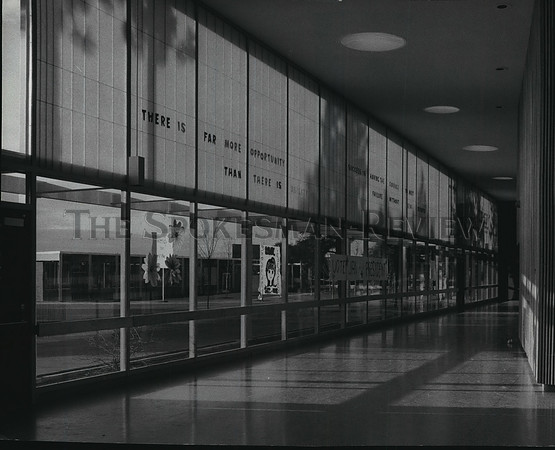 1967 Press Photo Ferris High School, auditorium foyer