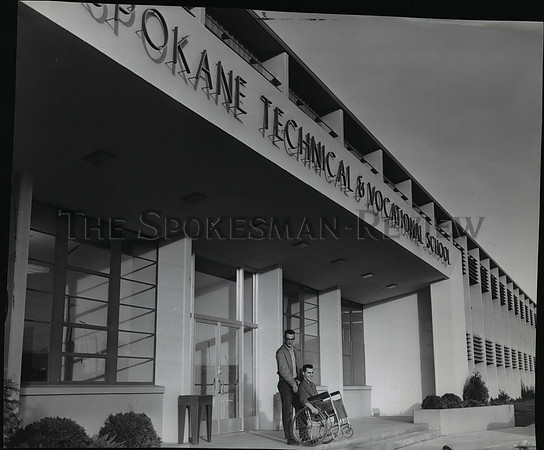 1960 Press Photo Dennis Cornella, Spokane Technical and Vocational School