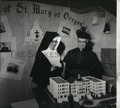 1963 Press Photo Vocation Festival to at St. Charles Church for youths