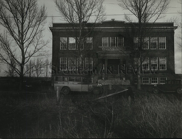 1936 Press Photo Waverly Washington School Through the Trees