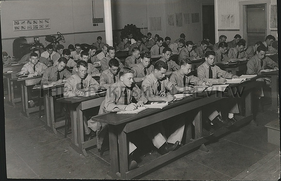 1943 Press Photo CAA war training service school at Gonzaga