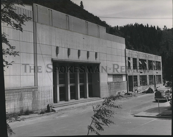 1964 Press Photo Memorial Auditorium, part of Wallace High School, Wallace Idaho
