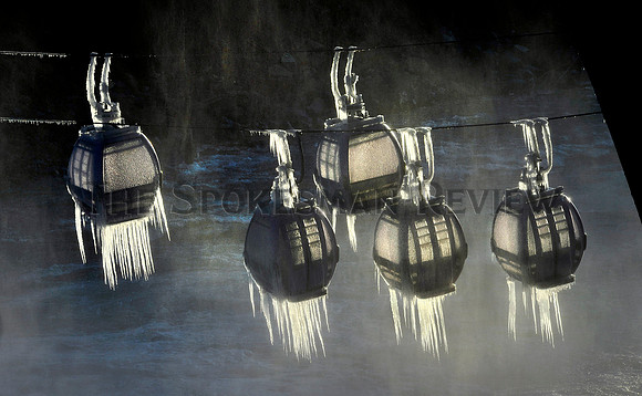 ICE COVERED GONDOLAS, DETAIL, 2011