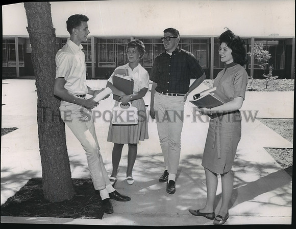 1963 Press Photo First student body officers elected at Ferris High School