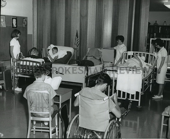 1967 Press Photo Shrine Hospital. Hospital, school, and home under one roof