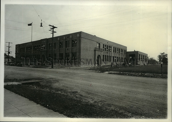 1935 Press Photo Exterior View of Havermale School