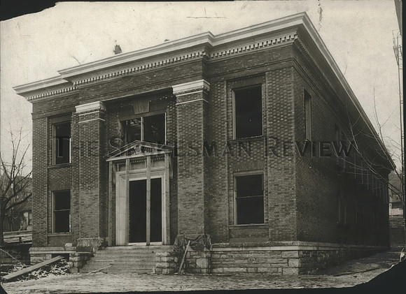 1908 Press Photo Spokane High school administration building nearing completion