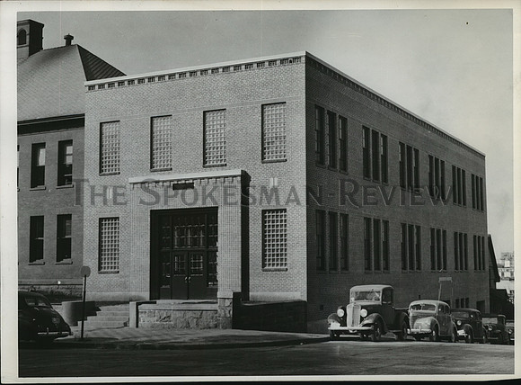 1942 Press Photo Exterior View of the Spokane Trade School Addition