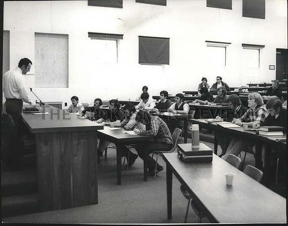 1971 Press Photo Colleges- new Gonzaga University Law School lecture room