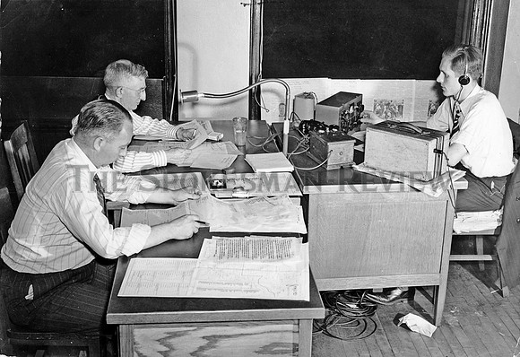 KHQ AND KGA BROADCAST BOOTH, 1940