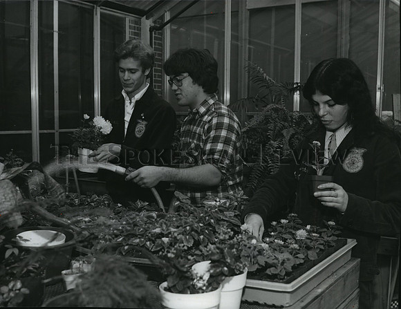 1978 Press Photo Ferris High students Doug Bieken, Mark Bumberg, Denise Rundle