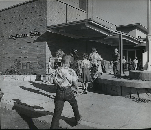 1963 Press Photo Blake Elementary School Entrance
