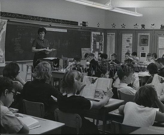 1967 Press Photo 5th Grade Class at Hamblen Elementary School