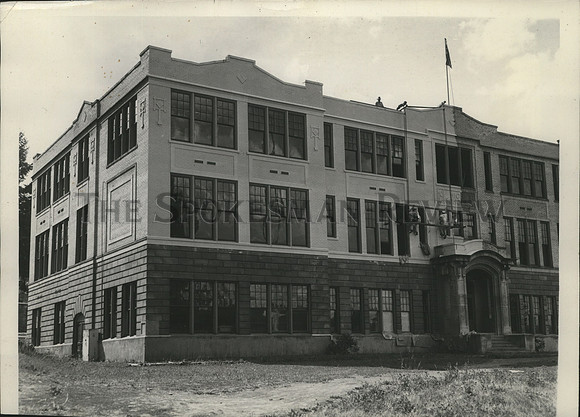 1946 Press Photo St Maries, Idaho- High School Building renovated