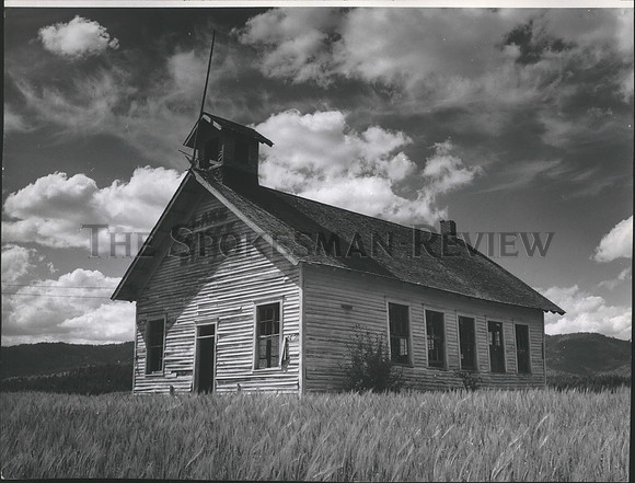 1966 Press Photo Abandoned school house in Rockford, Washington