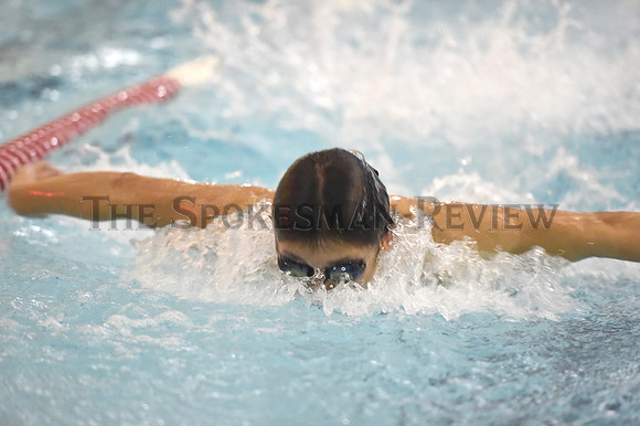 DANIEL ROY PRACTICING THE BUTTERFLY STROKE