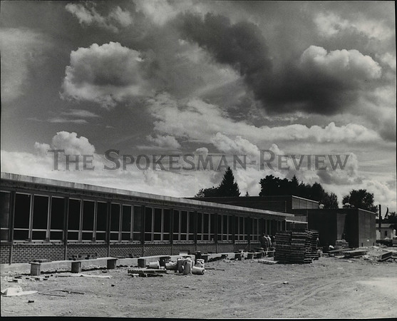 1968 Press Photo Construction at Opportunity Elementary School