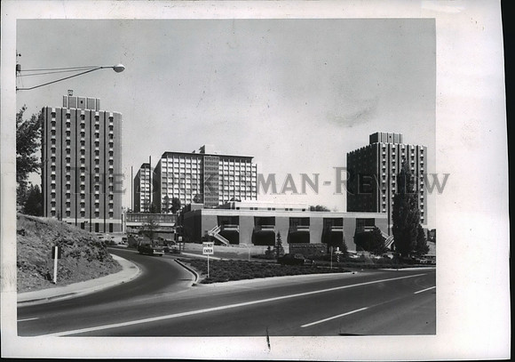 1966 Press Photo New S. Town Stephenson hall at Washington State University