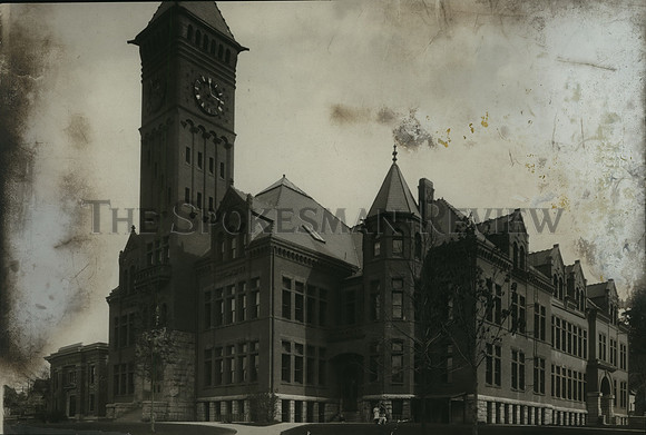 1928 Press Photo Spokane's Historical High School