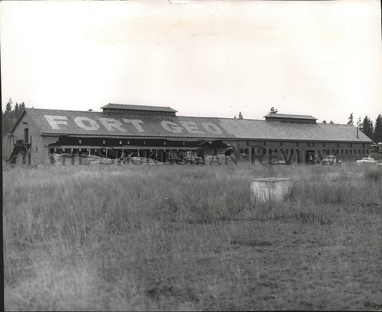 1961 Press Photo Old Fort Wright's demolition makes way for Lutheran School
