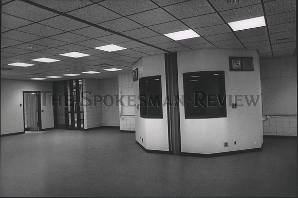 1970 Press Photo Garry Junior High School projection booths in classroom