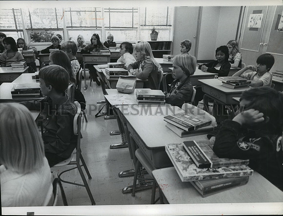 1976 Press Photo Indian Trail Elementary School 4th graders