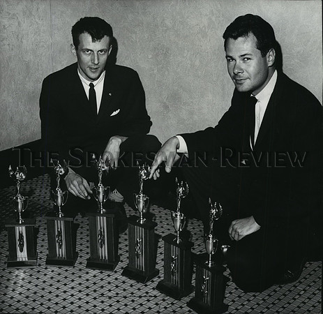 1966 Press Photo Trophies to be awarded to winners in the Junior Lilac Festival.