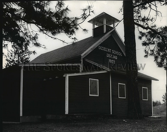 1970 Press Photo Little Red School House, Occident School District 149