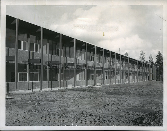 1963 Press Photo Ferris High School nearing completion in South Spokane