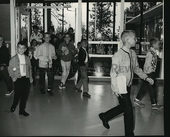 1964 Press Photo Scene at Indian Trail Elementary School