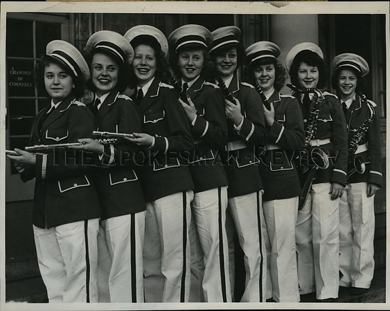 1944 Press Photo Central Valley High School midwinter band concert