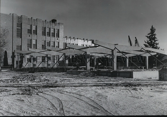 1968 Press Photo Rogers High School under construction