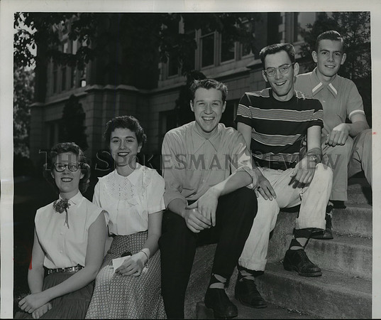 1952 Press Photo Newly elected Lewis & Clark High School student body officers
