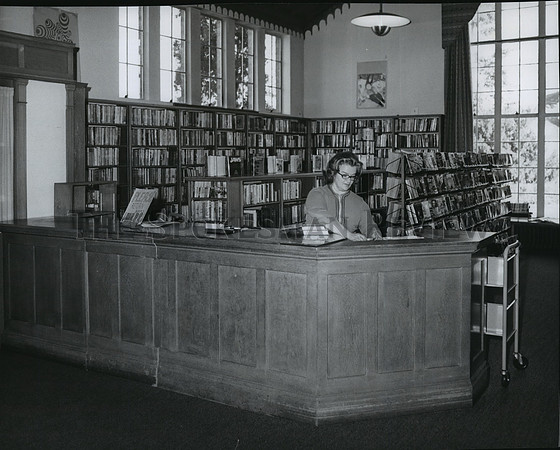 1978 Press Photo Fay Reynalds at Hillyard Library