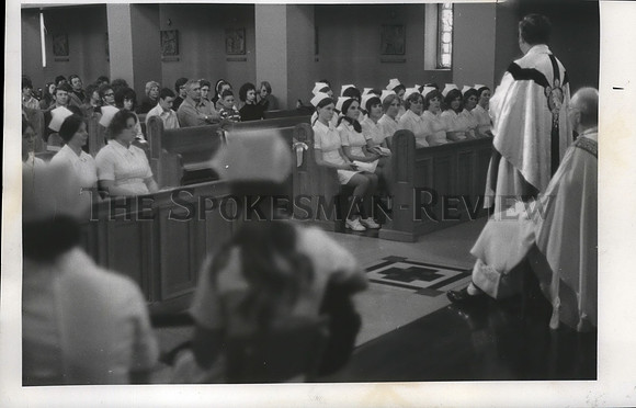 1973 Press Photo 73rd Commencement of Sacred Heart School of Nursing