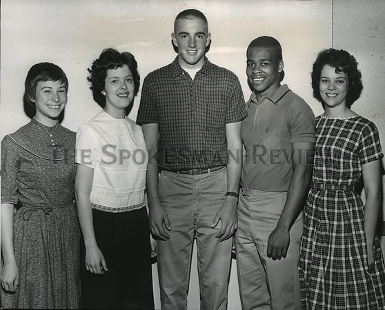 1961 Press Photo Lewis & Clark High School's newly elected student body officers