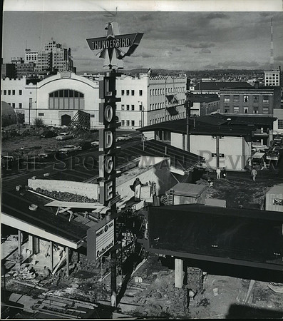 1961 Press Photo Spokane's newest luxury motel construction is taking shape