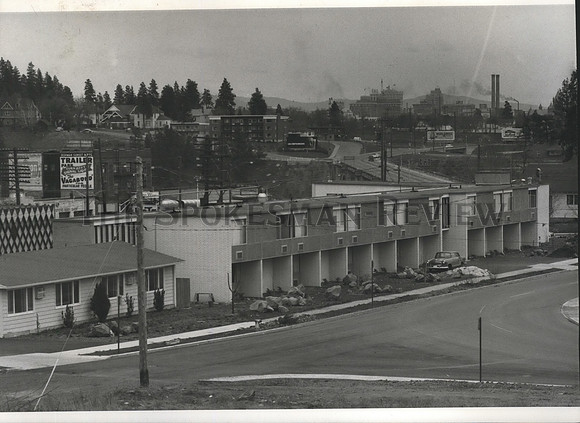 1963 Press Photo West Wynn Motel at Sunset and Lindeke, Spokane