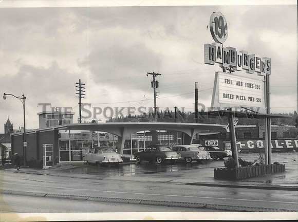 1959 Press Photo The Panda Drive-in restaurant at 1801 Sunset Boulevard