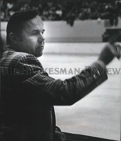 1975 Press Photo Spokane Flyers hockey coach, Tom Hodges