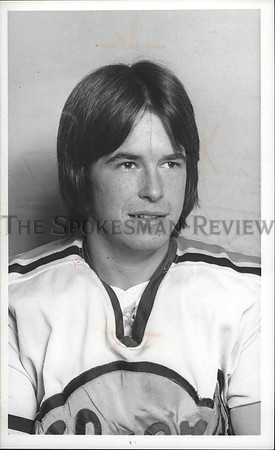 1977 Press Photo Spokane Flyers hockey player, Henry Durkin