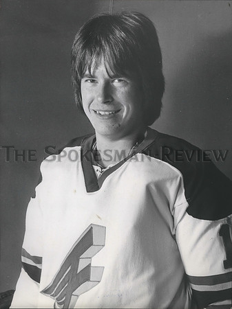 1978 Press Photo Spokane Flyers hockey player, Henry Durkin