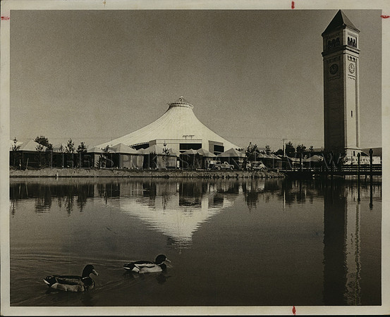 1974 Press Photo  International Food Complex and Bazaar at Expo grounds.